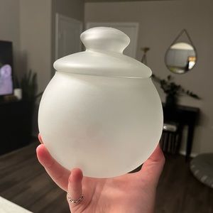 Urban Outfitters Frosted Glass Jar